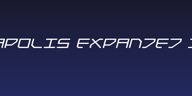 Federapolis Expanded Italic Social Header