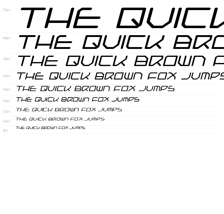 Federapolis Expanded Italic Waterfall