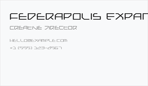 Federapolis Expanded Business Card