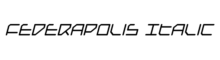 Federapolis Italic  免费字体下载