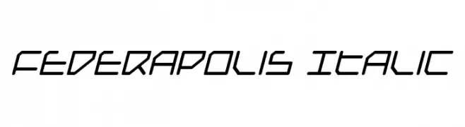 Federapolis Italic  Fuentes Gratis Descargar