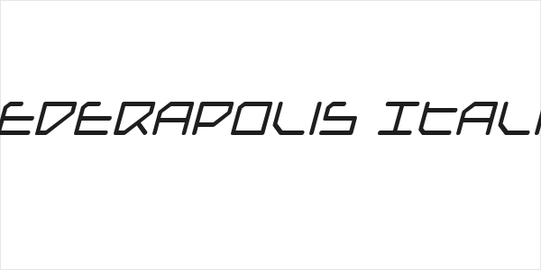 Federapolis Italic Logo