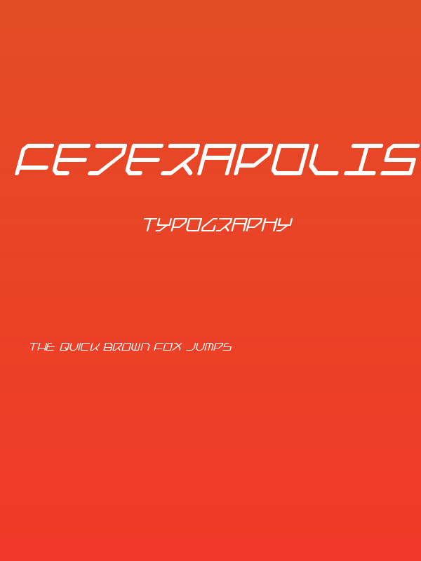 Federapolis Italic Poster