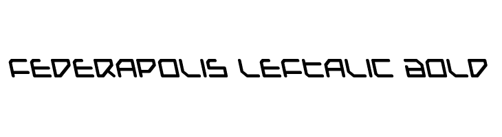 Federapolis Leftalic Bold  Скачать бесплатные шрифты
