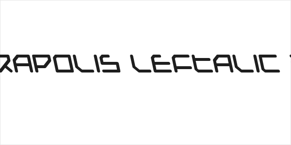 Federapolis Leftalic Bold Logo