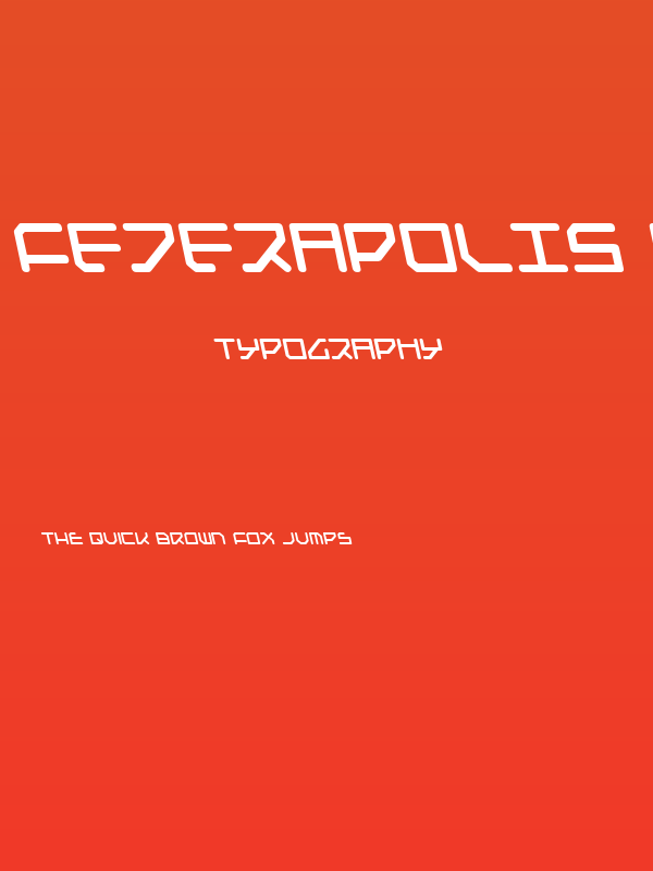 Federapolis Leftalic Bold Poster