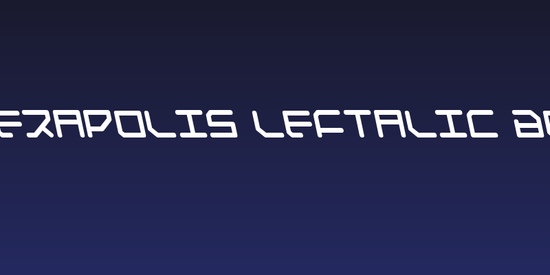 Federapolis Leftalic Bold Social Header