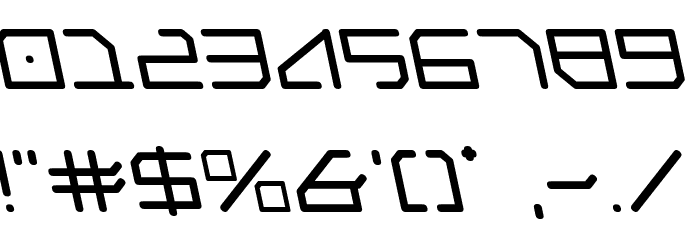 Federapolis Leftalic Font OTHER CHARS