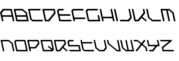 Federapolis Leftalic Font LOWERCASE