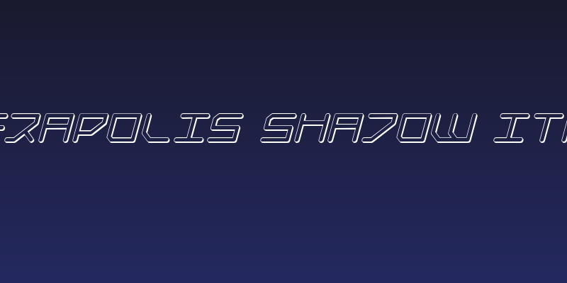 Federapolis Shadow Italic Social Header