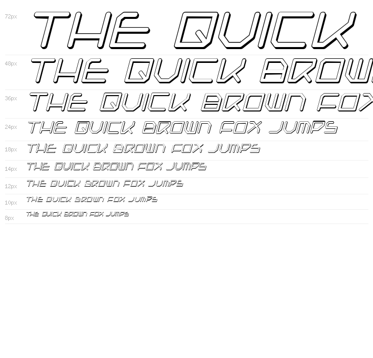 Federapolis Shadow Italic Waterfall