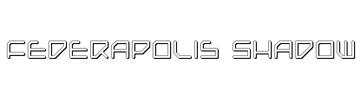 Federapolis Shadow  Free Fonts Download