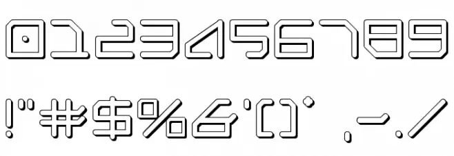 Federapolis Shadow Font Alte caractere