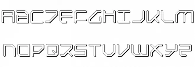 Federapolis Shadow خط أحرف كبيرة