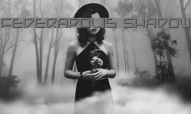 Federapolis Shadow Font examples