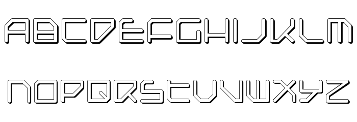 Federapolis Shadow Font LOWERCASE