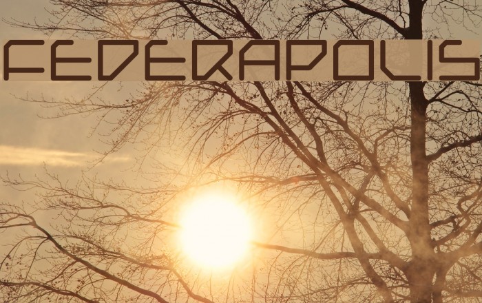 Federapolis Font examples