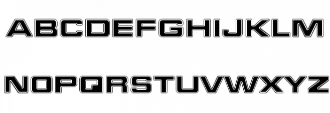 Federation Starfleet 1 Шрифта ВЕРХНИЙ