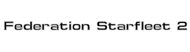 Federation Starfleet 2  Frei Schriftart Herunterladen