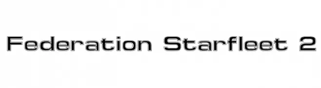 Federation Starfleet 2  les polices de caractères gratuit tlcharger