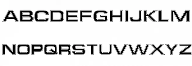 Federation Starfleet 2 Polices MAJUSCULES