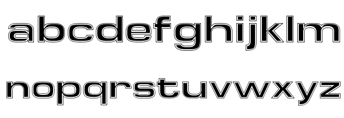 Federation Starfleet 2 Font LOWERCASE