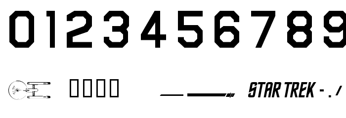 Federation Starfleet Hull 23rd Font OTHER CHARS