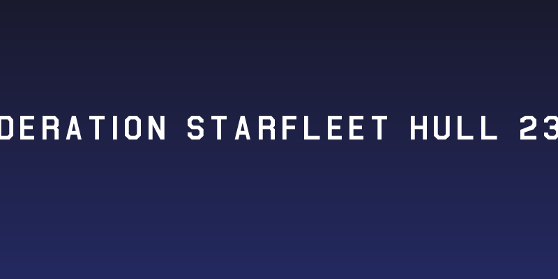 Federation Starfleet Hull 23rd Social Header