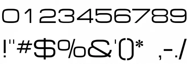 Federation Font OTHER CHARS