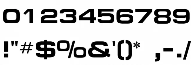 FederationBold Font OTHER CHARS