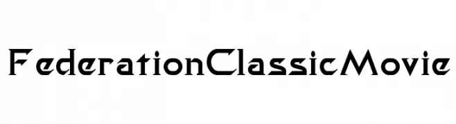 FederationClassicMovie  Скачать бесплатные шрифты