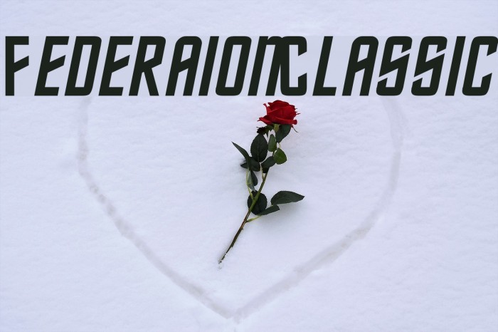 FederationClassic Font examples