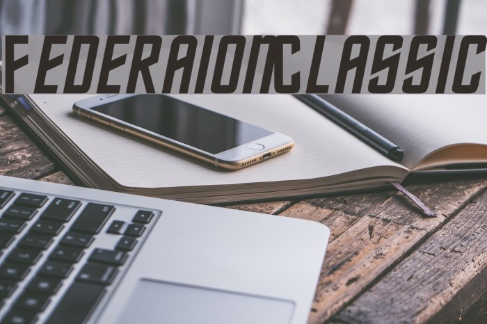 FederationClassic Font examples
