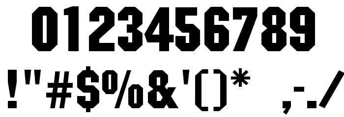 FederationHull Font OTHER CHARS