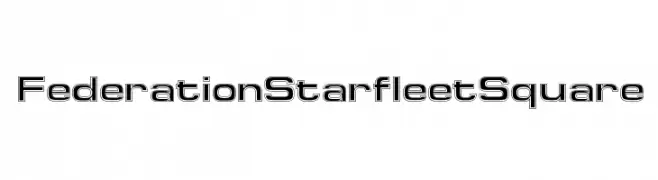 FederationStarfleetSquare  フリーフォントのダウンロード