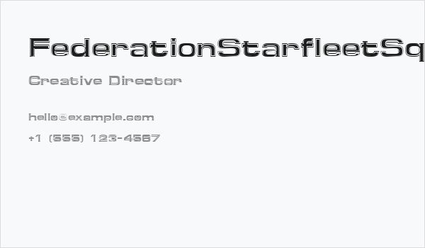 FederationStarfleetSquare Business Card