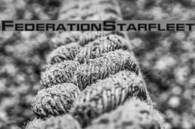 FederationStarfleet Шрифта examples