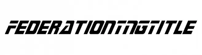 FederationTNGTitle  フリーフォントのダウンロード