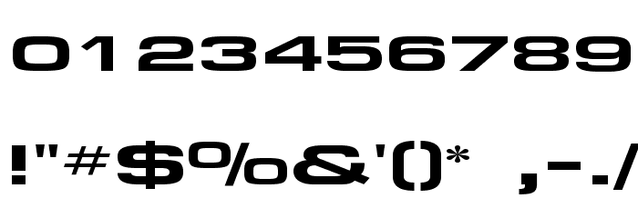 FederationWide Font OTHER CHARS