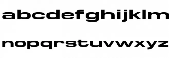 FederationWide Font LOWERCASE