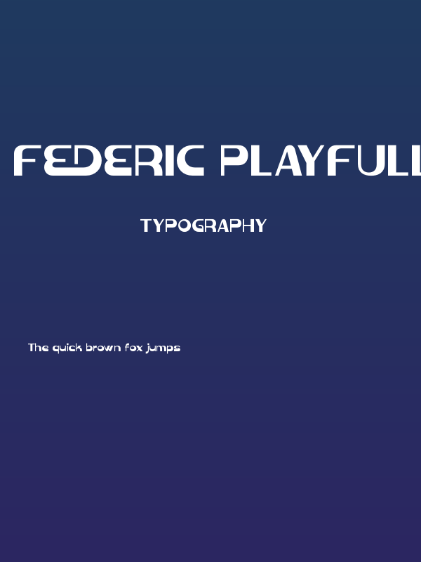 Federic Playfull Poster