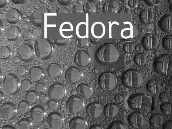 Fedora 字体 examples