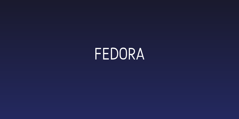 Fedora Social Header
