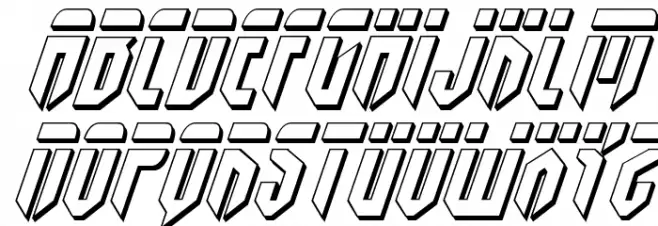Fedyral 3D Italic خط أحرف صغيرة