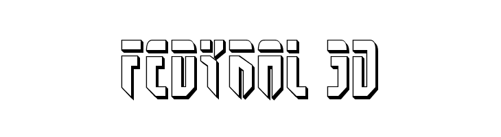 Fedyral 3D  Fuentes Gratis Descargar