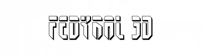 Fedyral 3D  baixar fontes gratis