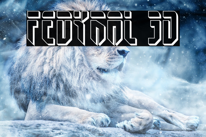 Fedyral 3D Font examples