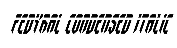Fedyral Condensed Italic  font caratteri gratis
