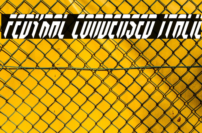 Fedyral Condensed Italic Font examples