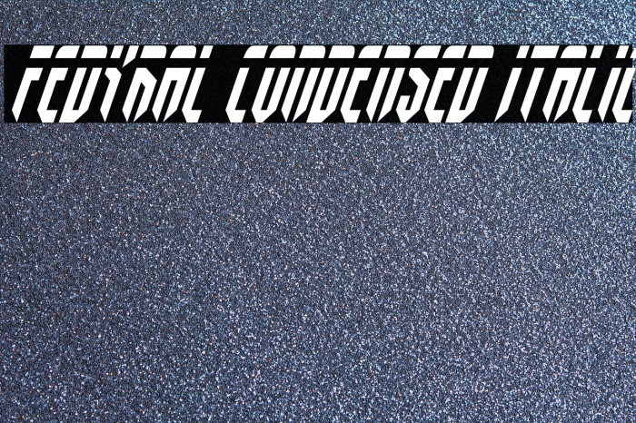 Fedyral Condensed Italic Font examples